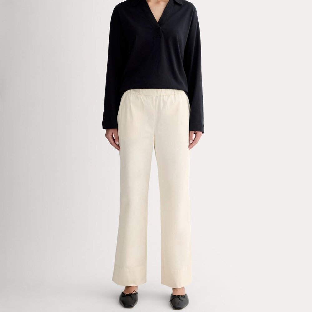 Everlane Women's Easy Pant in Canvas, Size Large, Cotton/Twill